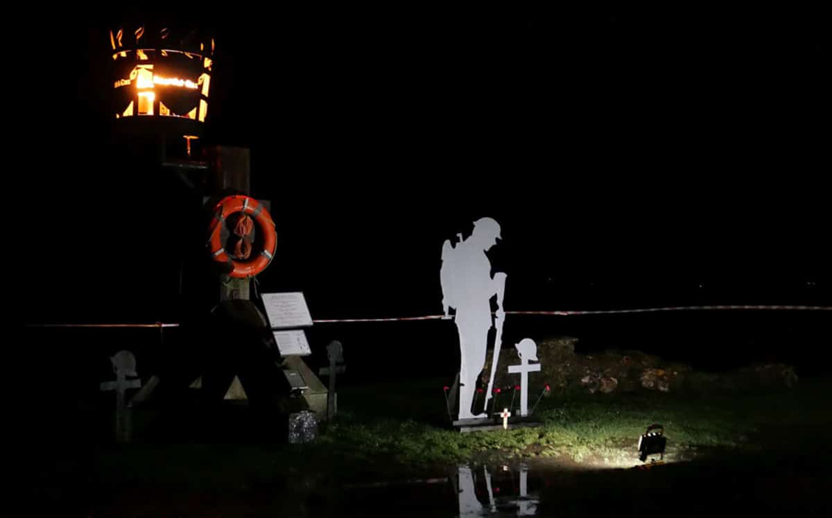 Remembrance at Glencaple Quay