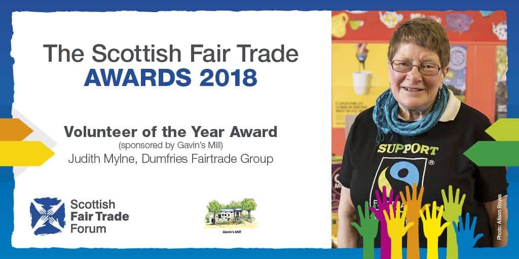 Judith Mylne, Fair Trade volunteer of the year, 2018