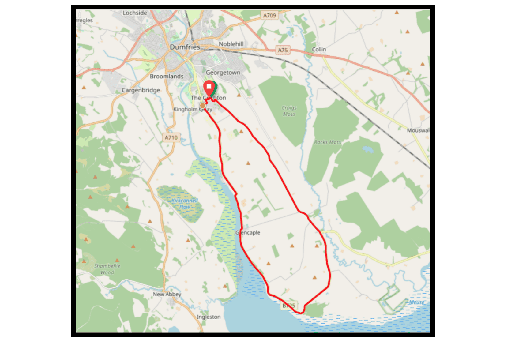 Caerlaverock cycling time trial circuit
