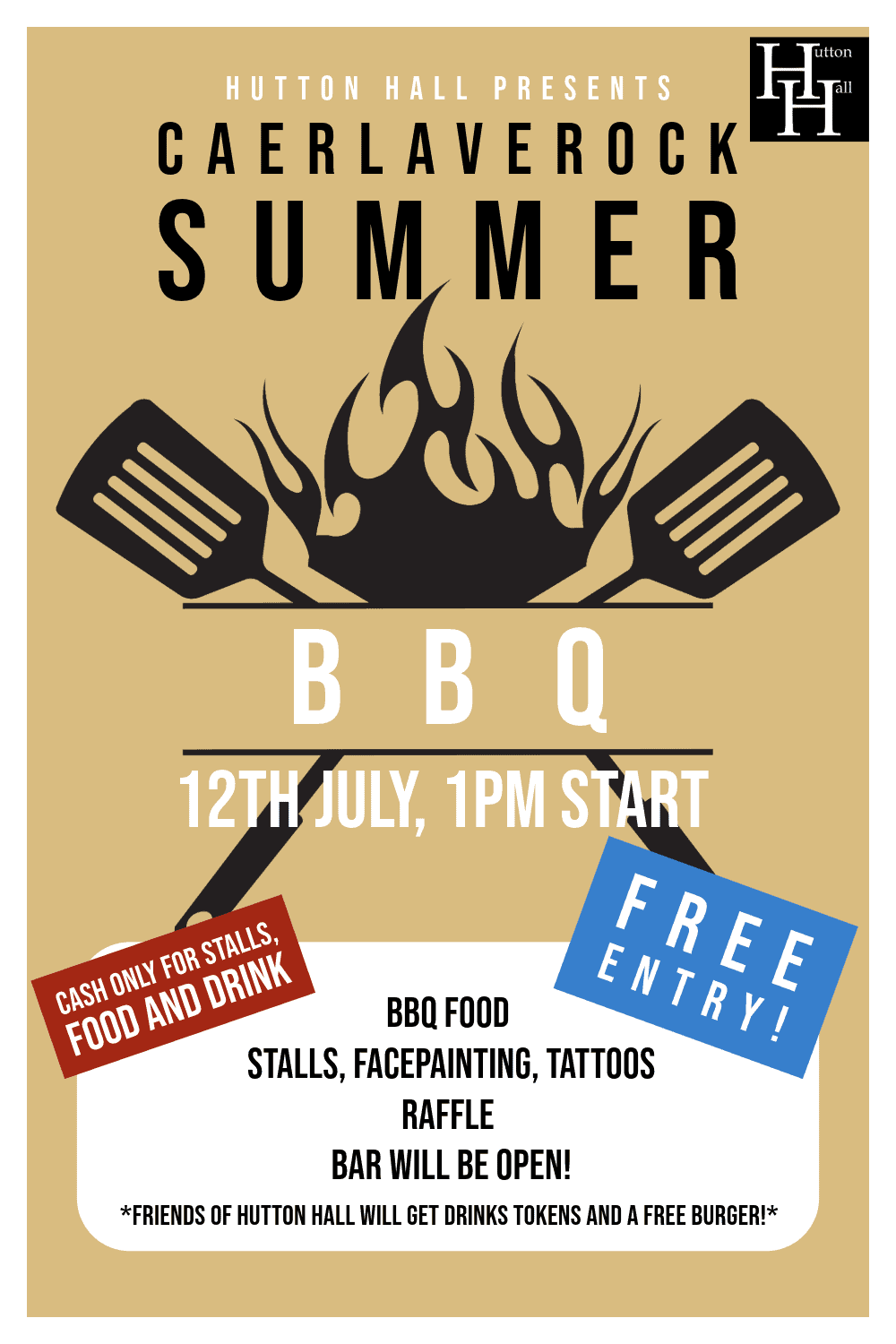 Caerlaverock BBQ poster