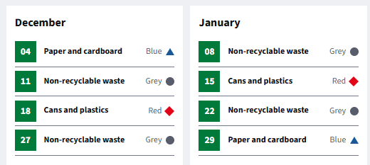 bins